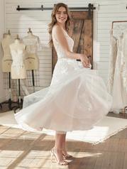 21MS440MC Ivory Over Soft Blush Gown With Ivory Illusion detail