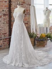 22MT550 All Ivory Gown With Ivory Illusion front