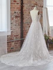 22MT550 Ivory Over Blush Gown With Ivory Illusion back