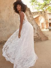 22MT550 All Ivory Gown With Ivory Illusion back