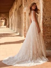 22MT550B01 All Ivory Gown With Ivory Illusion detail