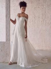 22MN945 All Ivory Gown With Ivory Illusion detail