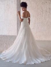 22MN945 All Ivory Gown With Ivory Illusion back
