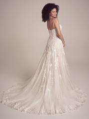 22MN945 All Ivory Gown With Ivory Illusion back