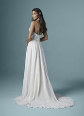 Nanette-20MC251 Ivory over Nude gown with Nude Illusion back