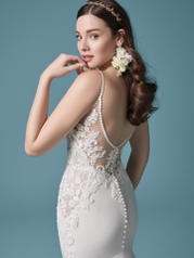 20MS678 Ivory Gown With Nude Illusion back
