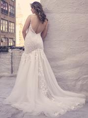 23MS097B01 Ivory Over Blush Gown With Natural Illusion back