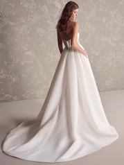 24MS214A01 Soft Pearl Gown With Natural Illusion back