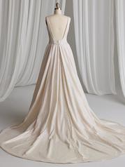 23MS644A01 Champagne Gown With Natural Illusion A01 back