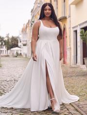 23MS644A03 All Ivory Gown With Ivory Illusion A03 front