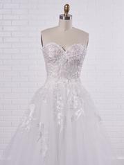 21MW359 Ivory Gown With Nude Illusion detail