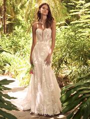 24MB231A01 Ivory Over Blush Gown With Natural Illusion front
