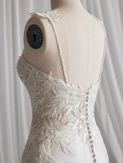 23MW633 Ivory Gown With Natural Illusion detail
