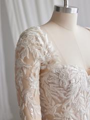23MW633A01 Ivory Gown With Natural Illusion detail