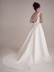 22MS954 All Ivory Gown With Ivory Illusion back
