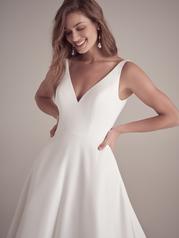 22MS954B01 All Ivory Gown With Ivory Illusion detail