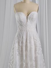 23MB716 All Ivory Gown With Ivory Illusion detail