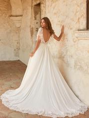 22MK002C01 Ivory Gown With Natural Illusion back