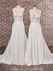 22MK002 All Ivory Gown With Ivory Illusion multiple