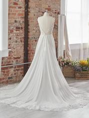 22MK002C01 All Ivory Gown With Ivory Illusion back