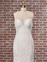 22MS500 All Ivory Gown With Ivory Illusion front