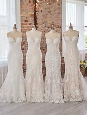 22MS500 Ivory Over Nude Gown With Ivory Illusion multiple