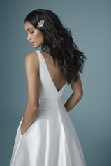 20MC264MC Diamond White gown with Nude Illusion back