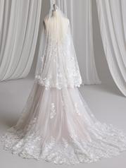23MB661 Ivory Over Blush Gown With Natural Illusion back