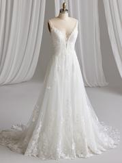 23MB661B02 All Ivory Gown With Ivory Illusion front
