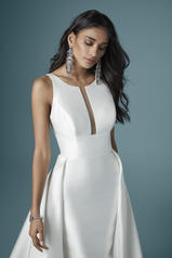 20MW281 Ivory gown with Nude Illusion detail