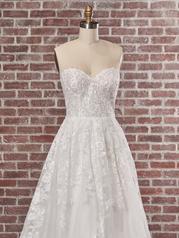 22MS528 All Ivory Gown With Ivory Illusion detail