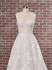 22MS528 Ivory Over Soft Blush Gown With Natural Illusion detail