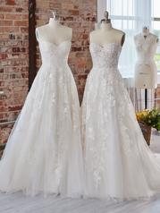 22MS528 All Ivory Gown With Ivory Illusion multiple