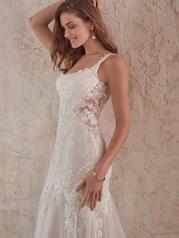 22MW915 Ivory Over Blush Gown With Natural Illusion detail