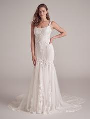 22MW915B01 Ivory Over Blush Gown With Natural Illusion front
