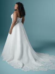 20MC274 Ivory Gown With Nude Illusion back
