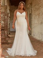 22MC571B01 Ivory Gown With Ivory Illusion front