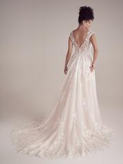 22MK929 Ivory Over Blush Gown With Ivory Illusion back