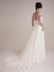 22MK929 Ivory Over Blush Gown With Ivory Illusion back