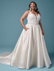 20MS602 Ivory (gown With Nude Illusion) (pictured) front
