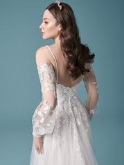 20MS604 Ivory Over Misty Mauve Gown With Nude Illusion back