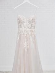 20MS604 Ivory Over Champagne Gown With Nude Illusion-pictu front