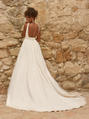 22MT535 All Ivory Gown With Ivory Illusion back