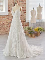 22MS552 Ivory/Silver Accent Over Blush Gown With Natural I front