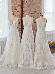 22MS552 Ivory/Silver Accent Over Blush Gown With Natural I multiple