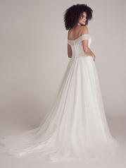 22MC906 Ivory Over Misty Mauve Gown With Ivory Illusion back