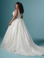 20MS202 Ivory Gown With Nude Illusion back