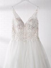 20MS202AC Ivory Gown With Nude Illusion detail