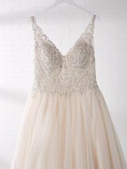 20MS202 Ivory Over Blush/Silver Accent Gown With Nude Illu detail