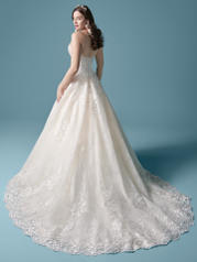 20MV647 Antique Ivory (gown With Nude Illusion) (pictured) back